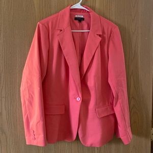 Lane Bryant blazer, modernist collection. Size 20. Coral color.